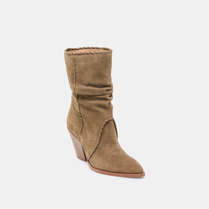 Julith Olive Suede Boots - Dolce Vita
