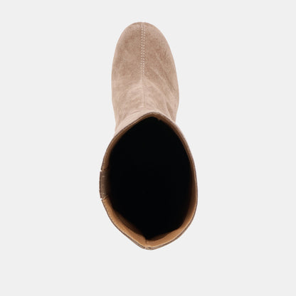 Hudsin Wide Calf Barley Suede Boots - Dolce Vita