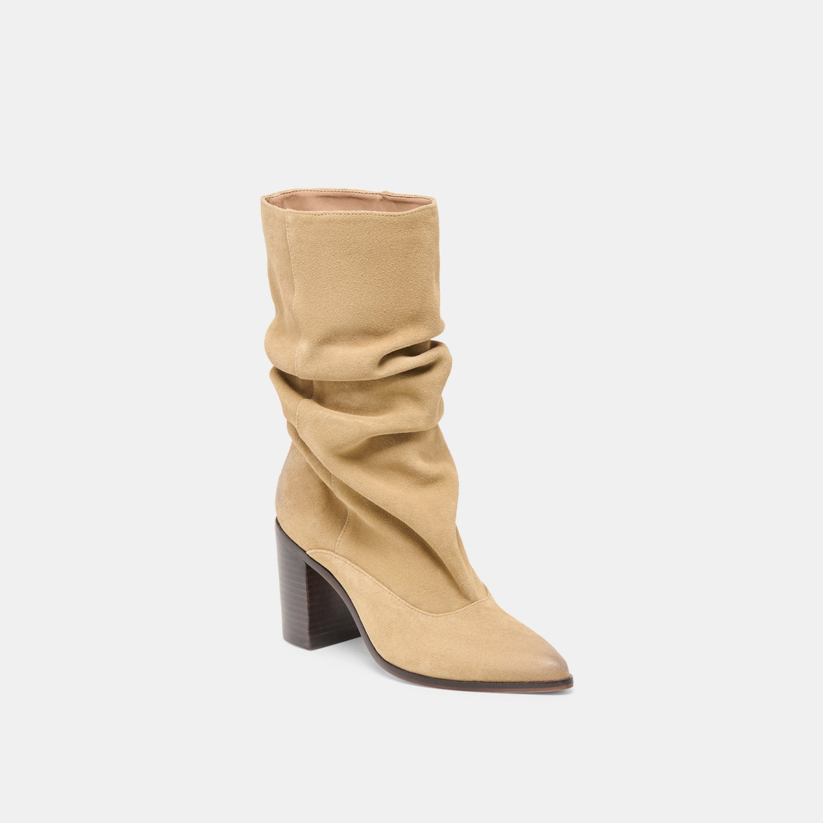 Talina Dk Taupe Suede Boots - Dolce Vita