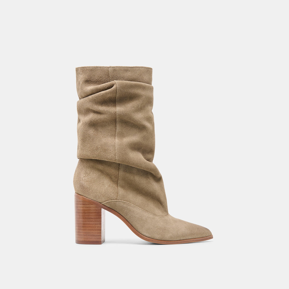 Talina Olive Suede Wide Calf Boots - Dolce Vita