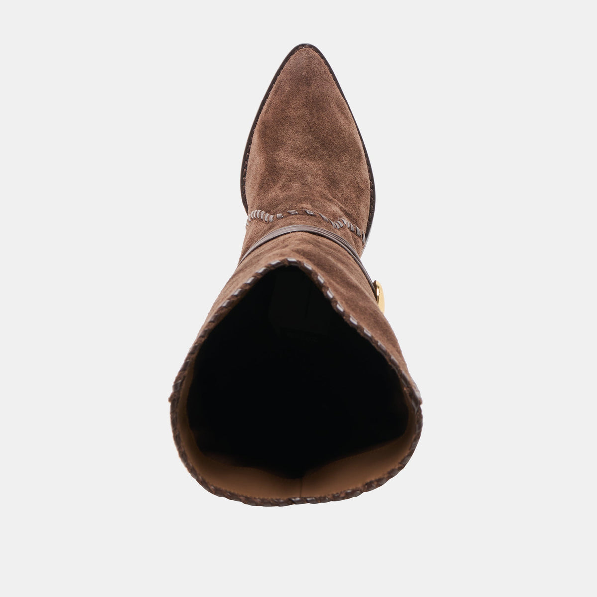 Jody Dk Brown Suede Wide Calf Boots - Dolce Vita