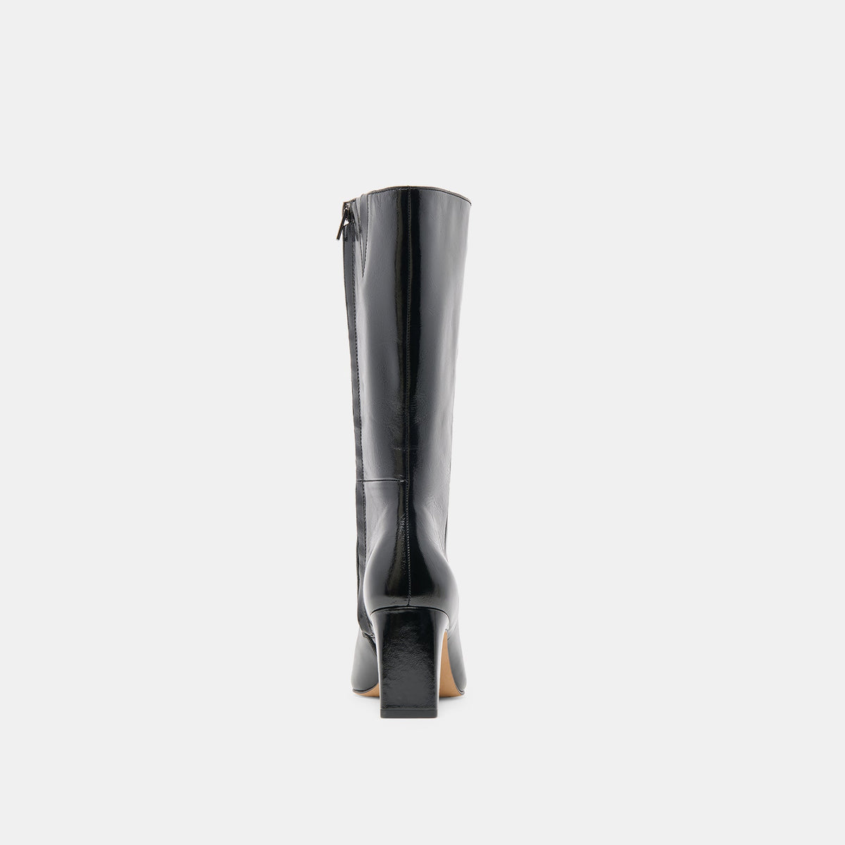Riggs Wide Calf Black Leather Boots - Dolce Vita