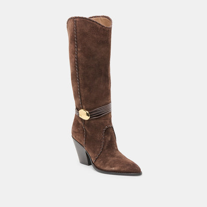 Jody Dk Brown Suede Boots - Dolce Vita