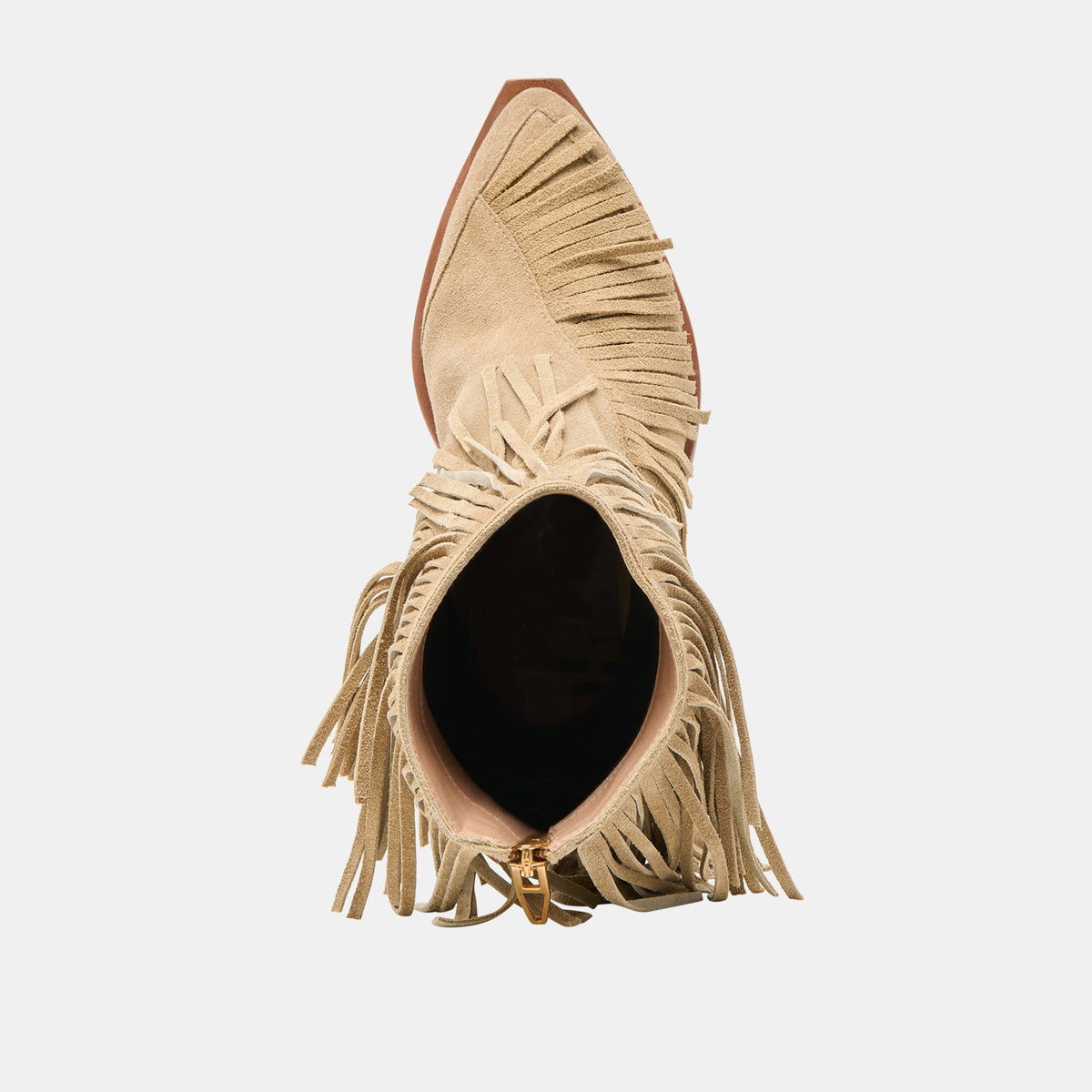 Torey Dk Taupe Suede Booties - Dolce Vita