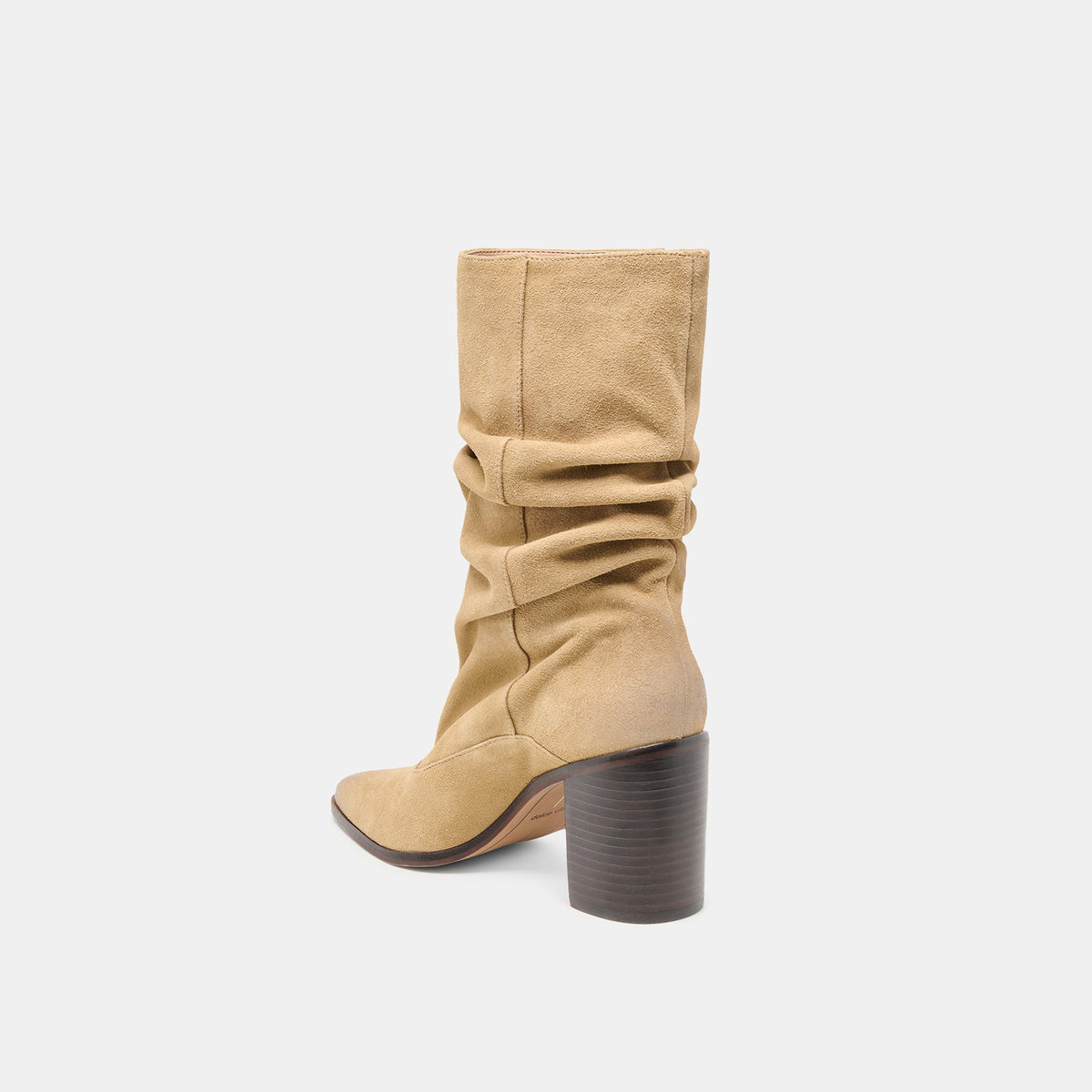 Talina Dk Taupe Suede Wide Calf Boots - Dolce Vita