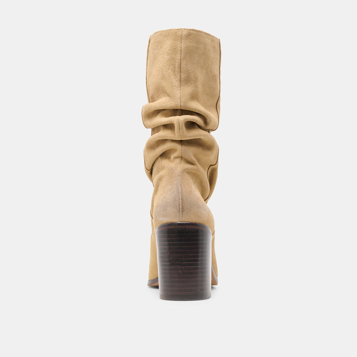 Talina Dk Taupe Suede Wide Calf Boots - Dolce Vita