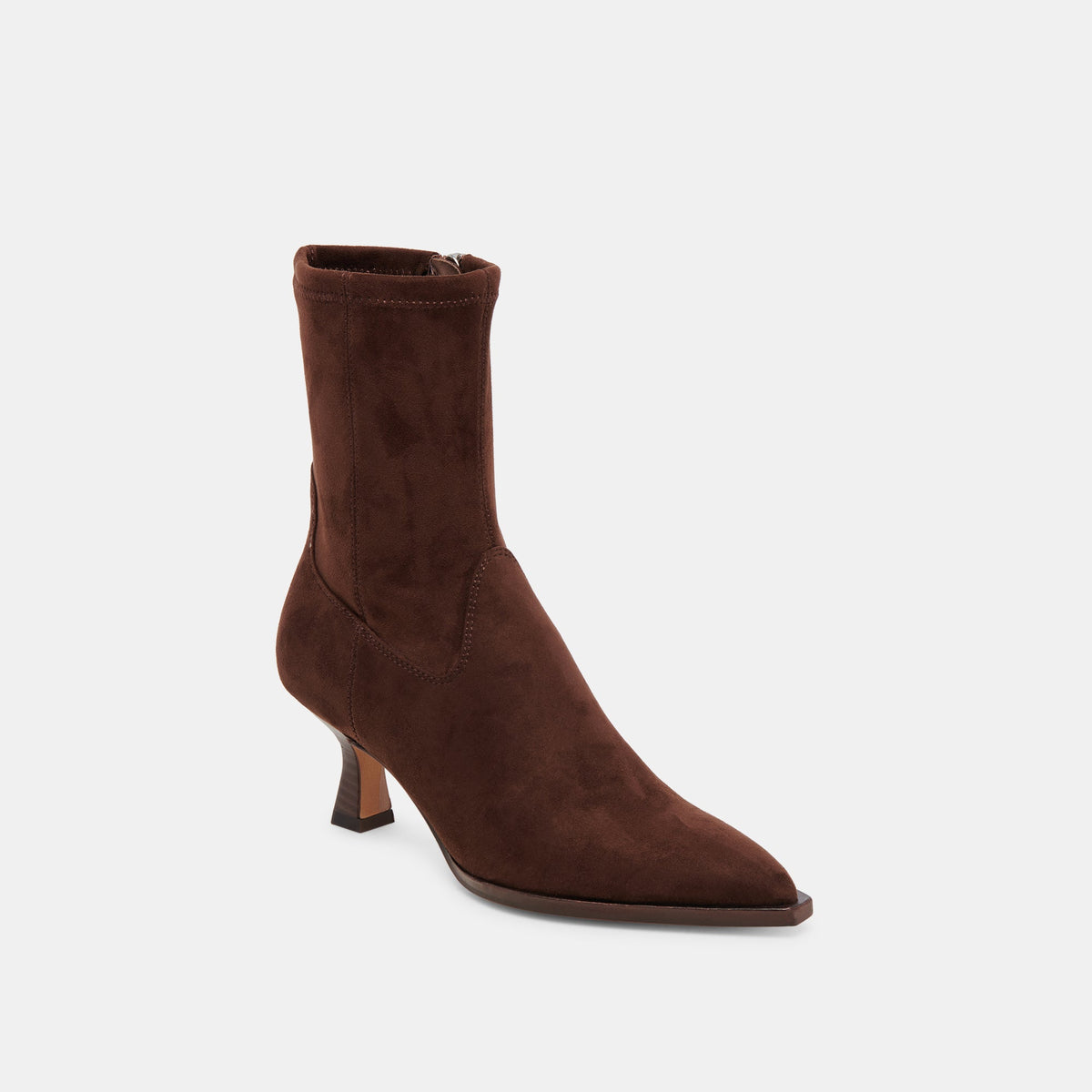ARYA WIDE CALF BOOTS DK BROWN STELLA SUEDE - Dolce Vita