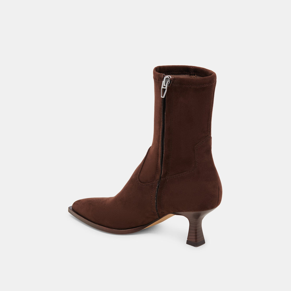 ARYA WIDE CALF BOOTS DK BROWN STELLA SUEDE - Dolce Vita