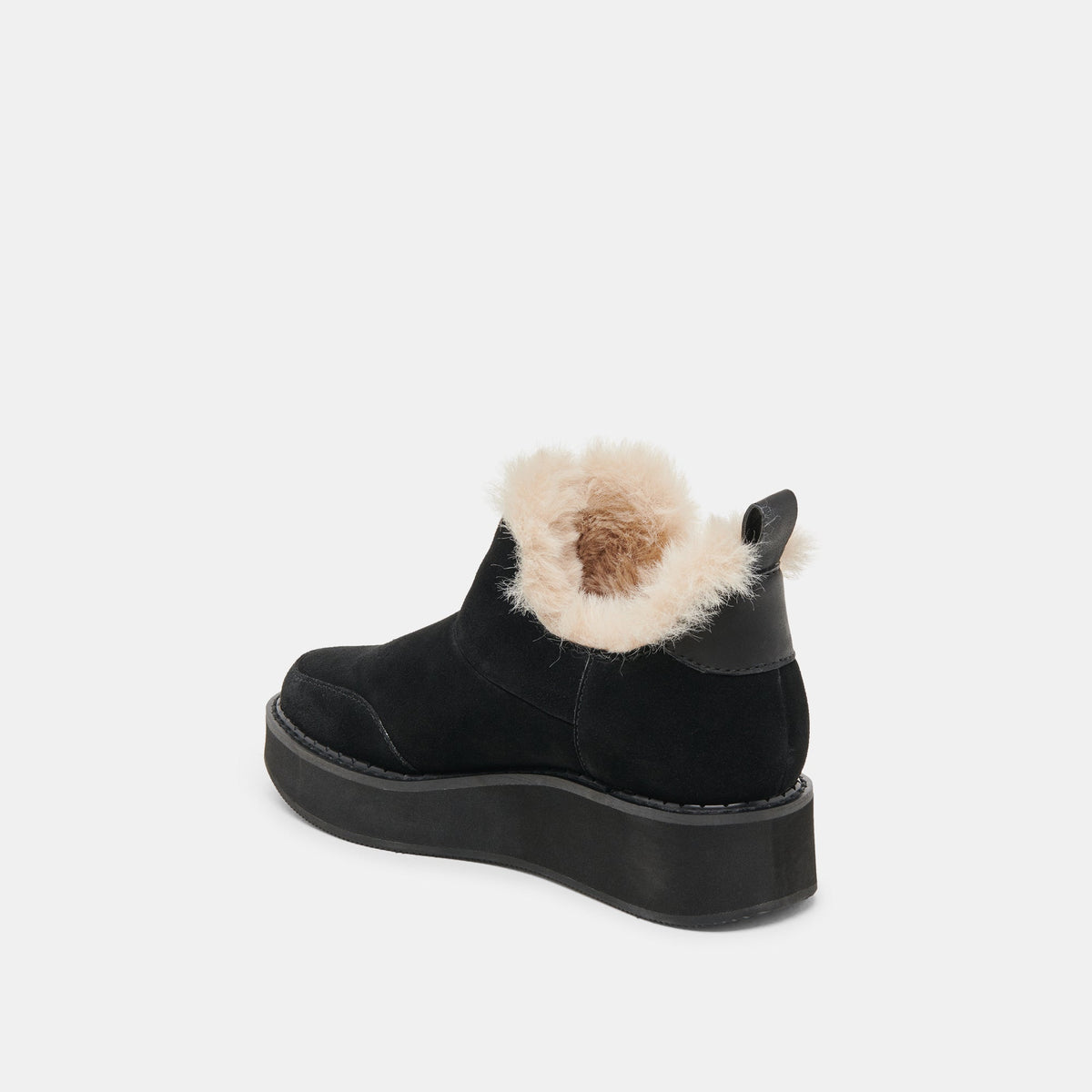 Ardy Plush H2O Waterproof Onyx Suede Booties - Dolce Vita