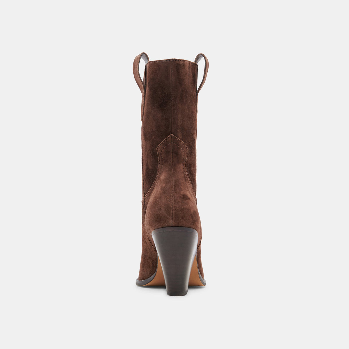 JESSEY BOOTS DK BROWN SUEDE - Dolce Vita