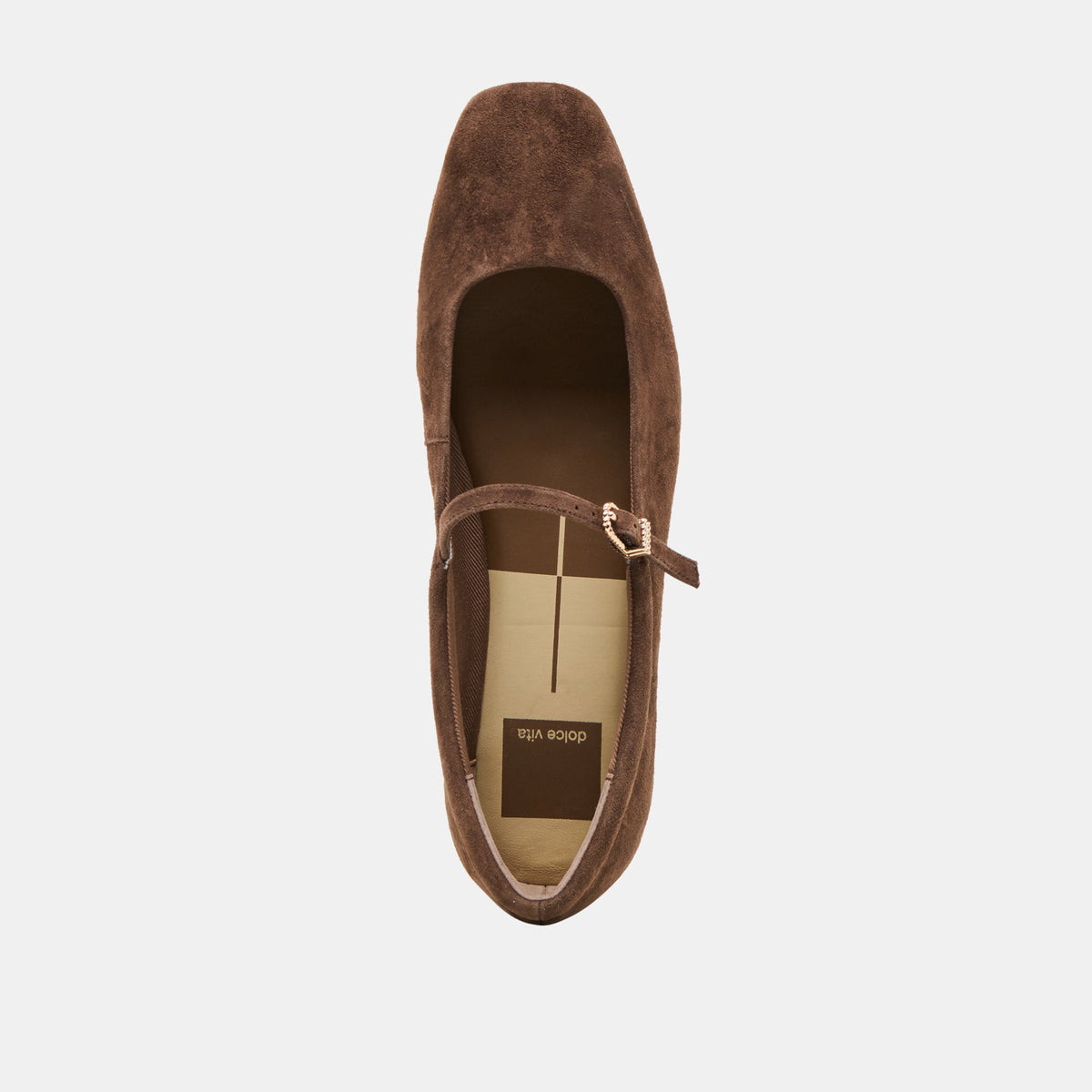 Reyes Dk Brown Suede Ballet Flats - Dolce Vita