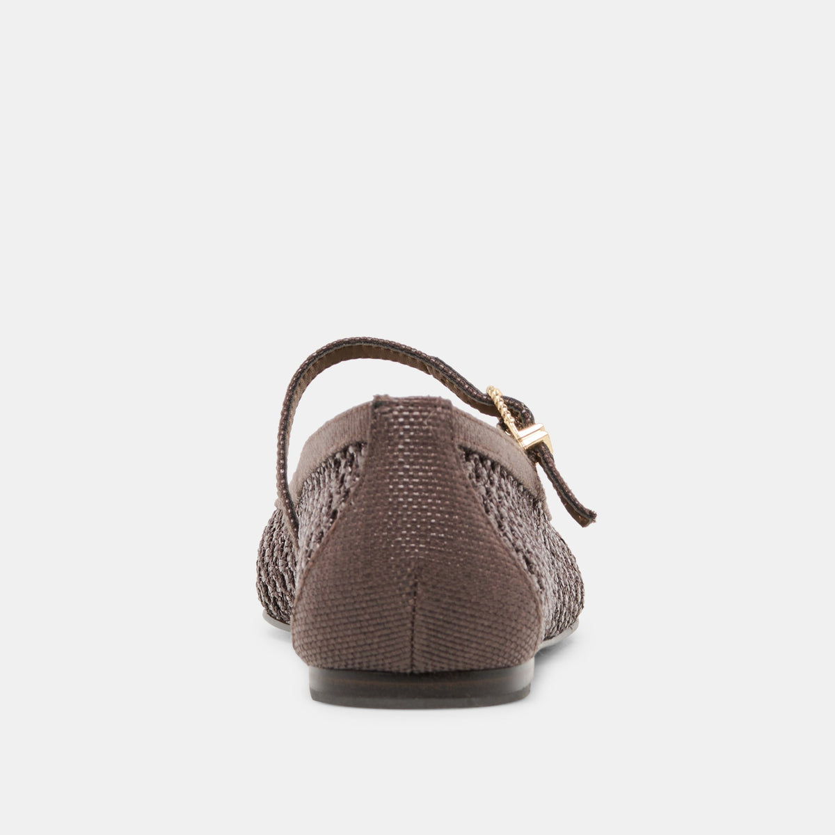 Reyes Chocolate Woven Raffia Ballet Flats - Dolce Vita