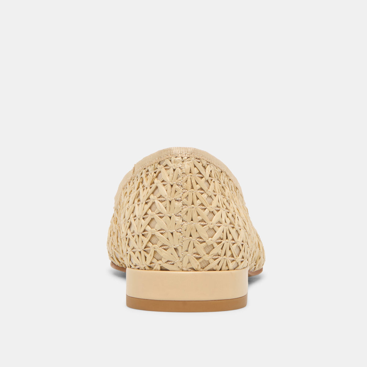 Ulicia Lt Natural Cross Hatch Raffia Ballet Flats - Dolce Vita