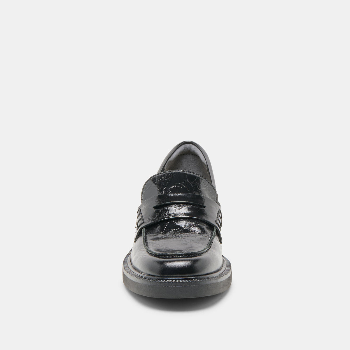 Tiggy Midnight Crinkle Patent Loafers - Dolce Vita