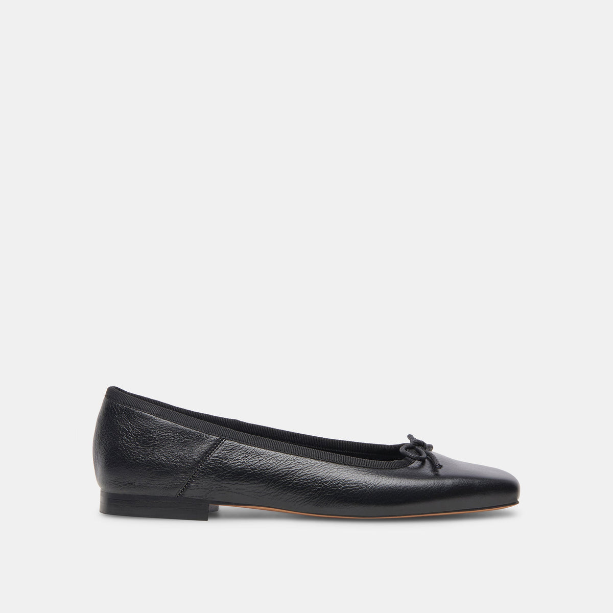 ANISA Ballet Flats Black Leather - Dolce Vita