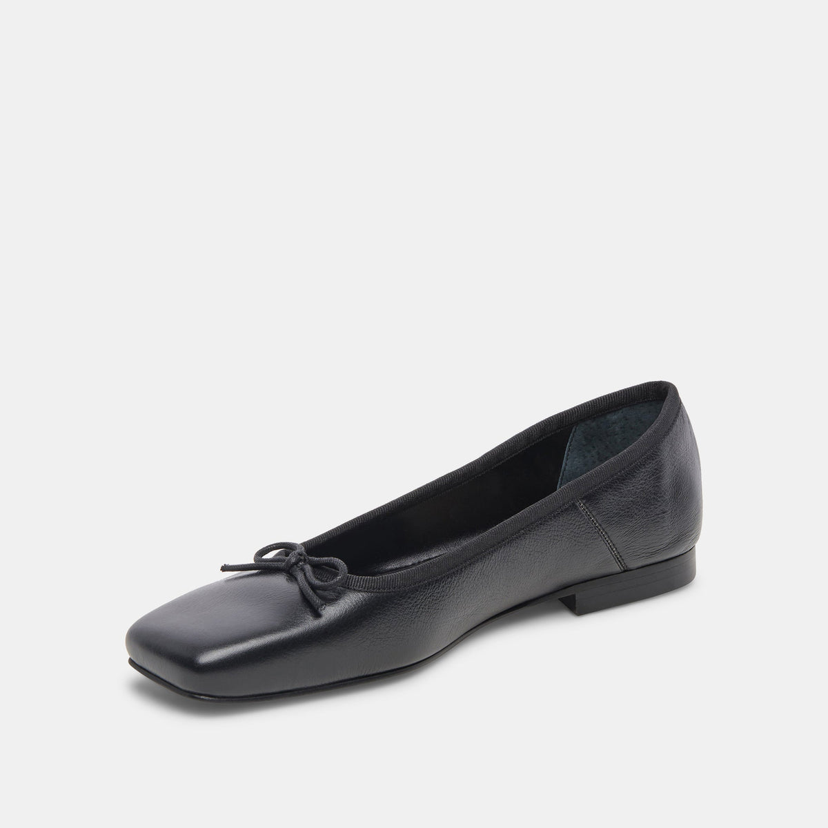 ANISA Ballet Flats Black Leather - Dolce Vita
