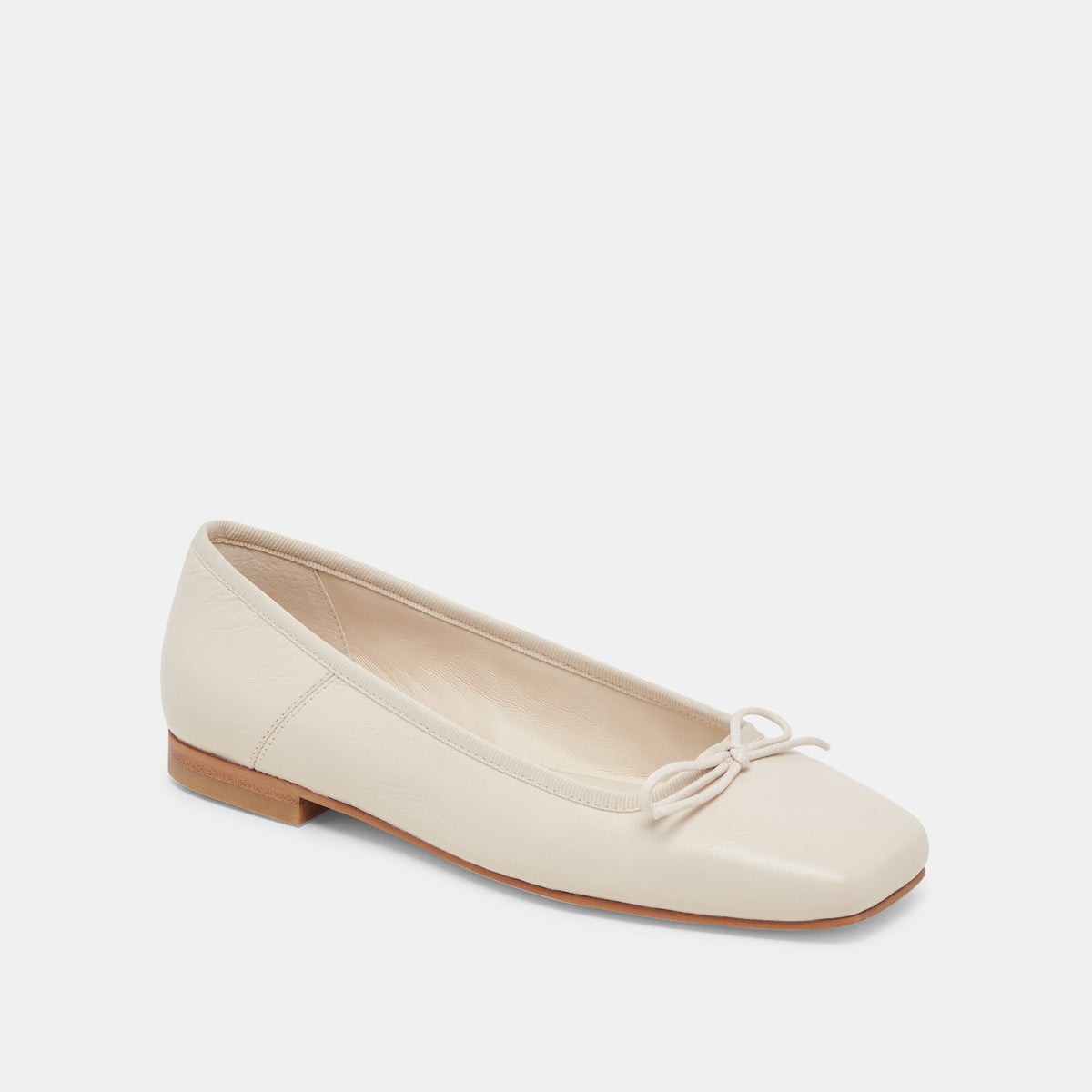 Anisa Ballet Flats CREME CRINKLE PATENT - Dolce Vita