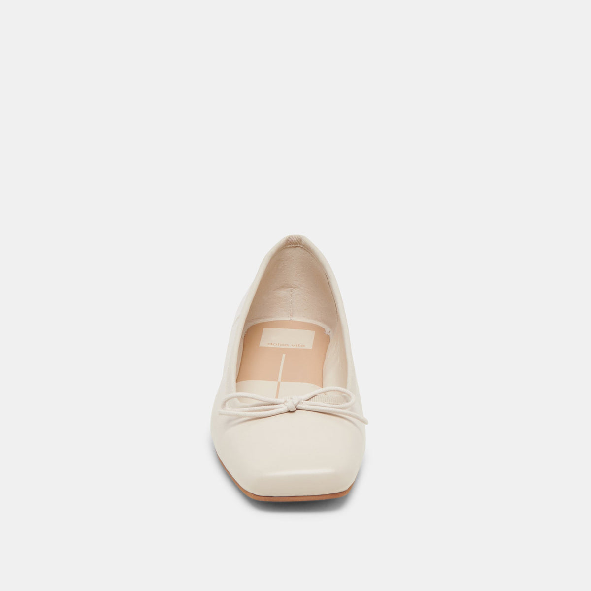 Anisa Ballet Flats CREME CRINKLE PATENT - Dolce Vita