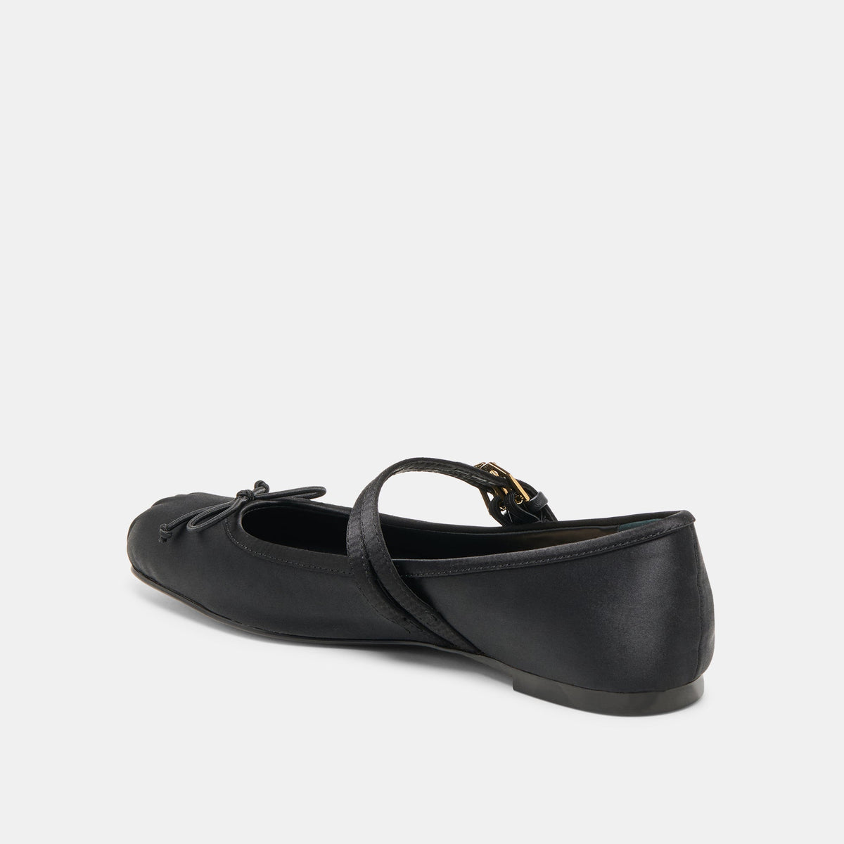 Gibsen Onyx Satin Ballet Flats - Dolce Vita
