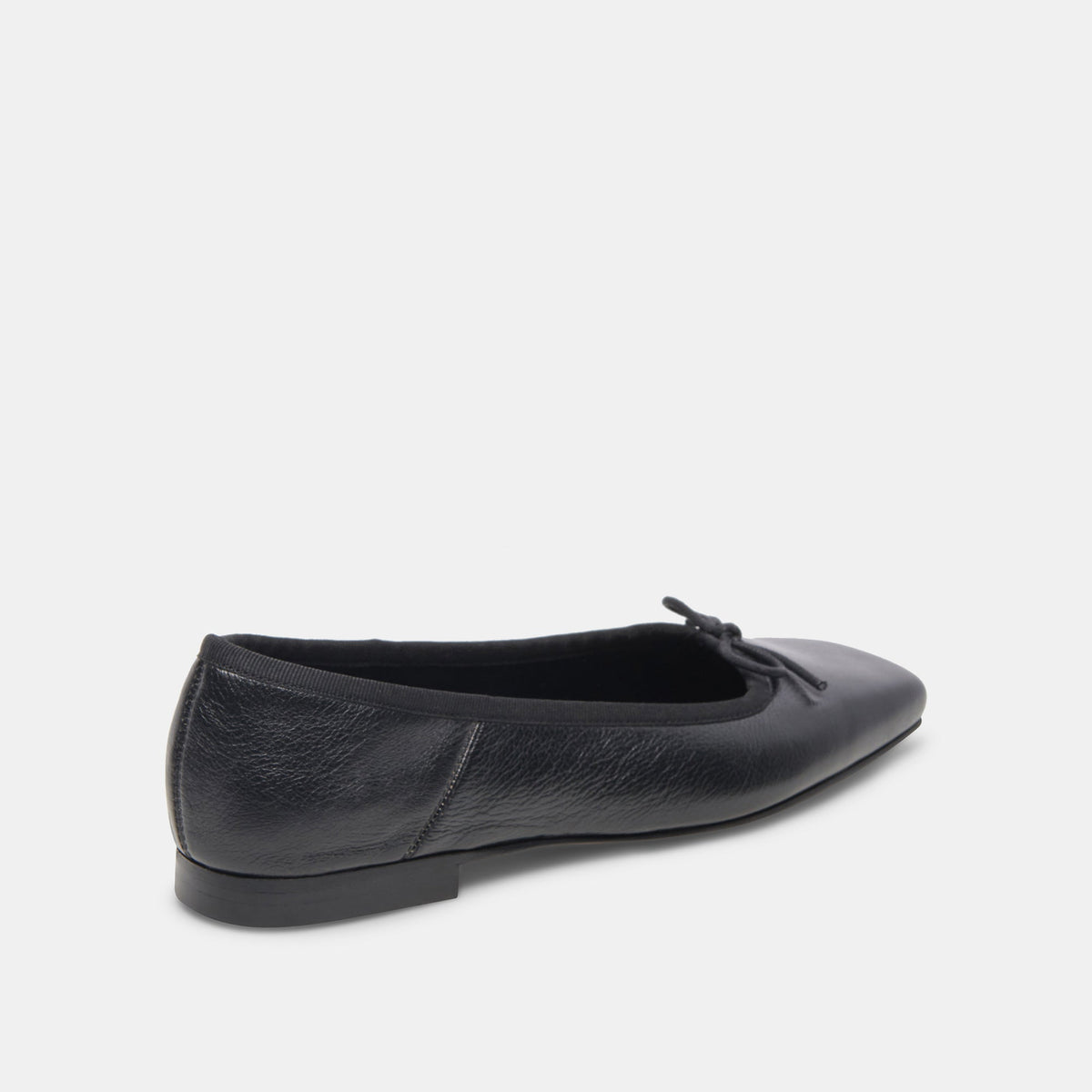 ANISA Wide Black Leather Ballet Flats - Dolce Vita