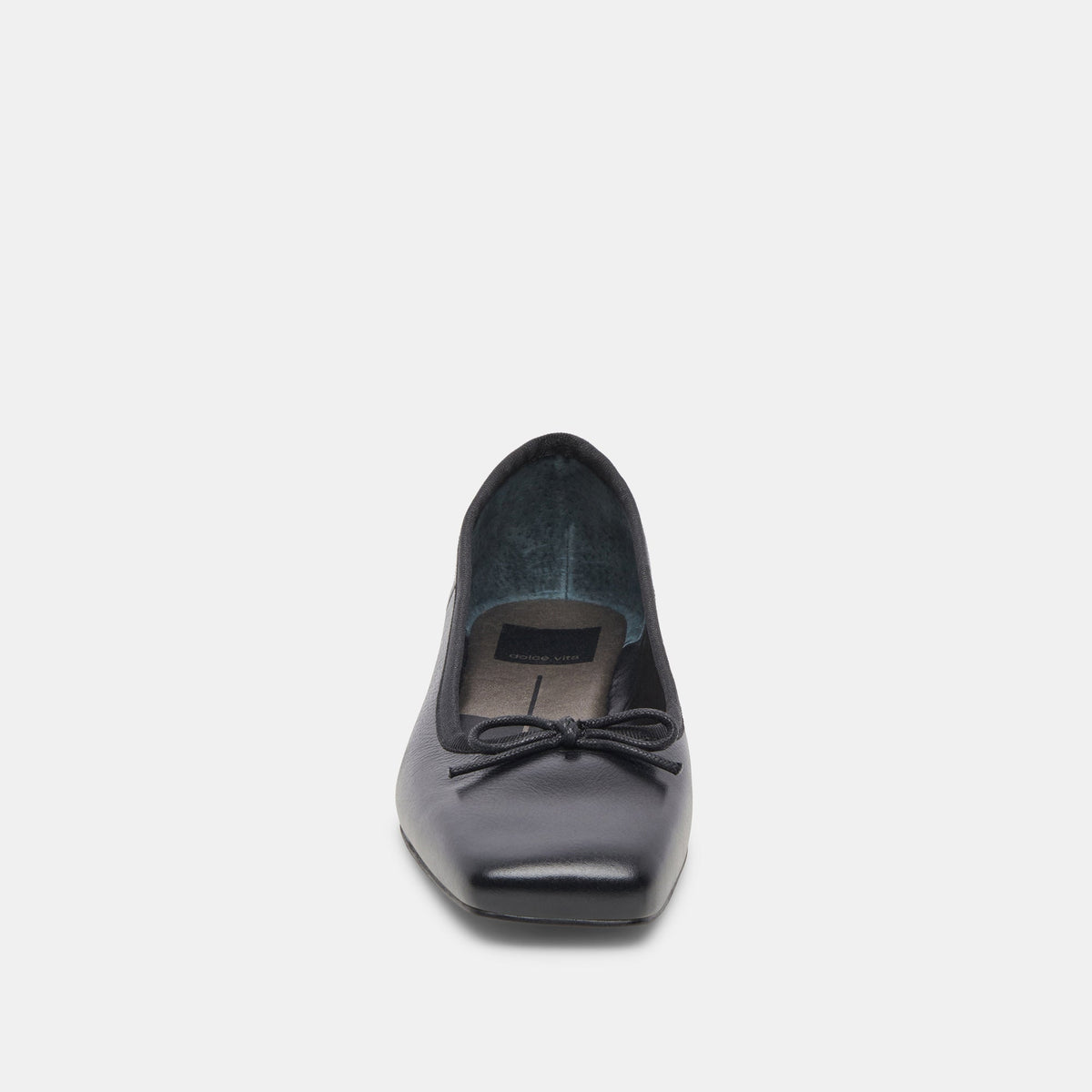 ANISA Wide Black Leather Ballet Flats - Dolce Vita