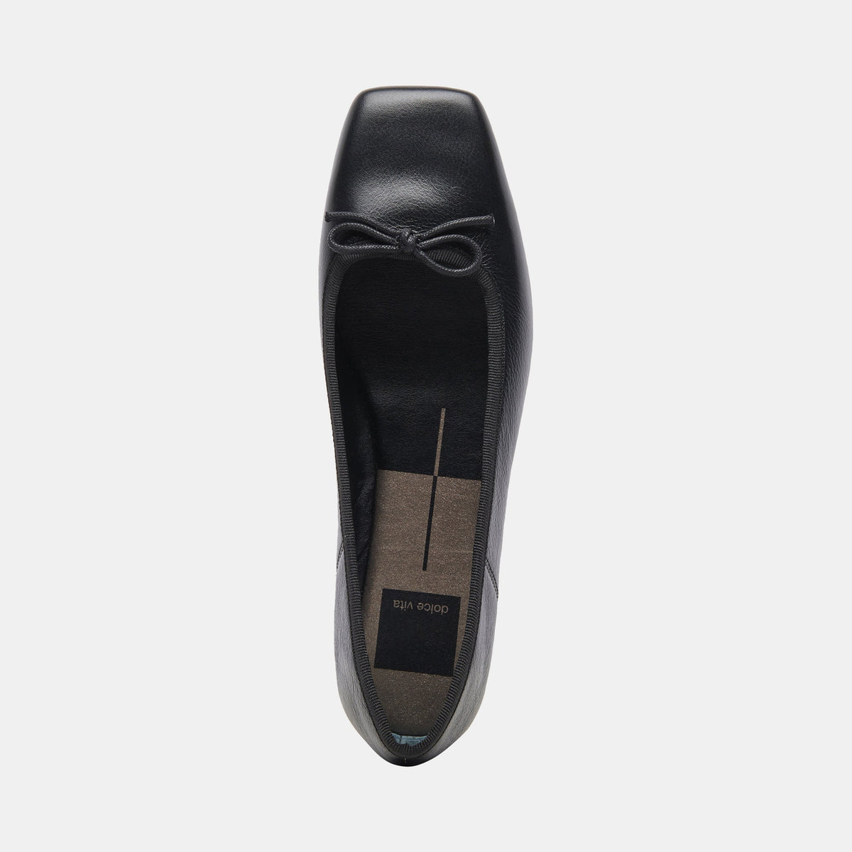 ANISA Wide Black Leather Ballet Flats - Dolce Vita