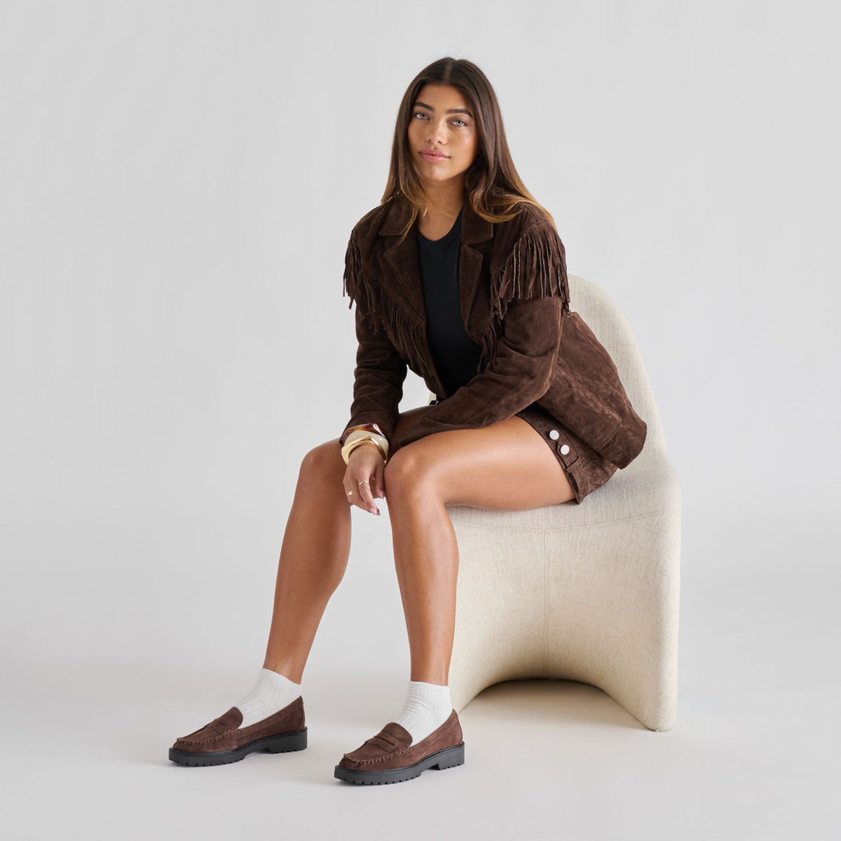 Merek Dk Brown Suede Loafers - Dolce Vita