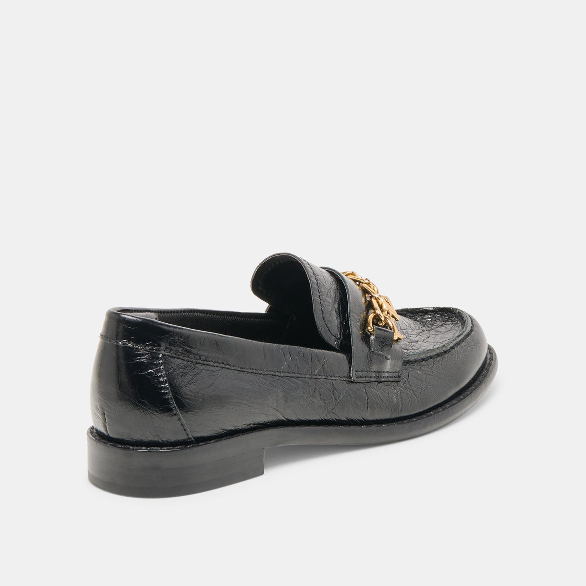 Waylen Midnight Crinkle Patent Loafers - Dolce Vita