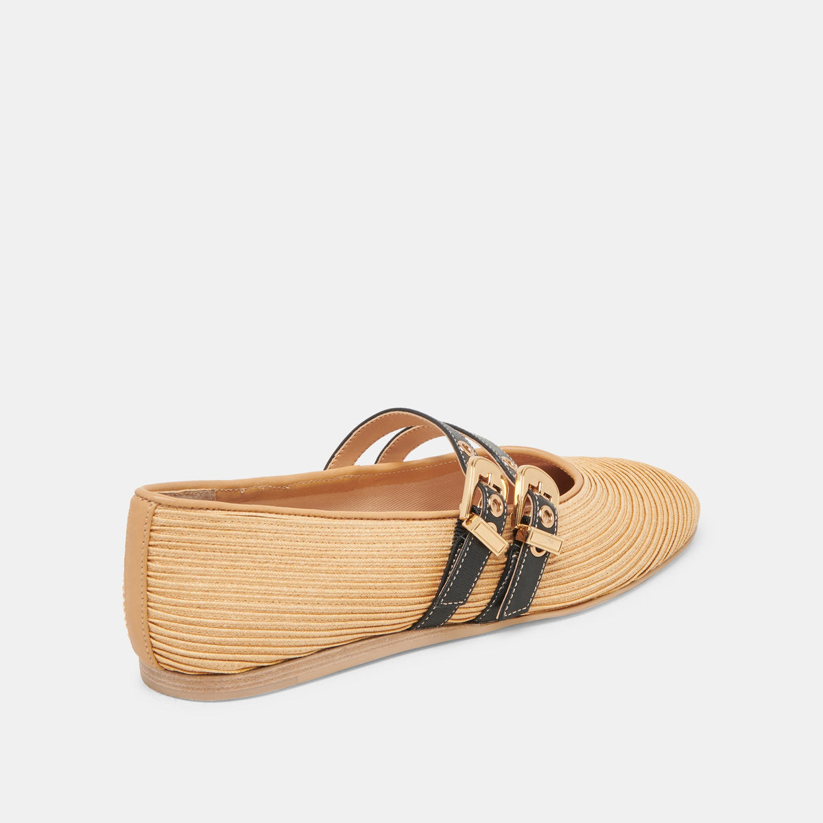 BAYLEE BALLET FLATS NATURAL RAFFIA - Dolce Vita
