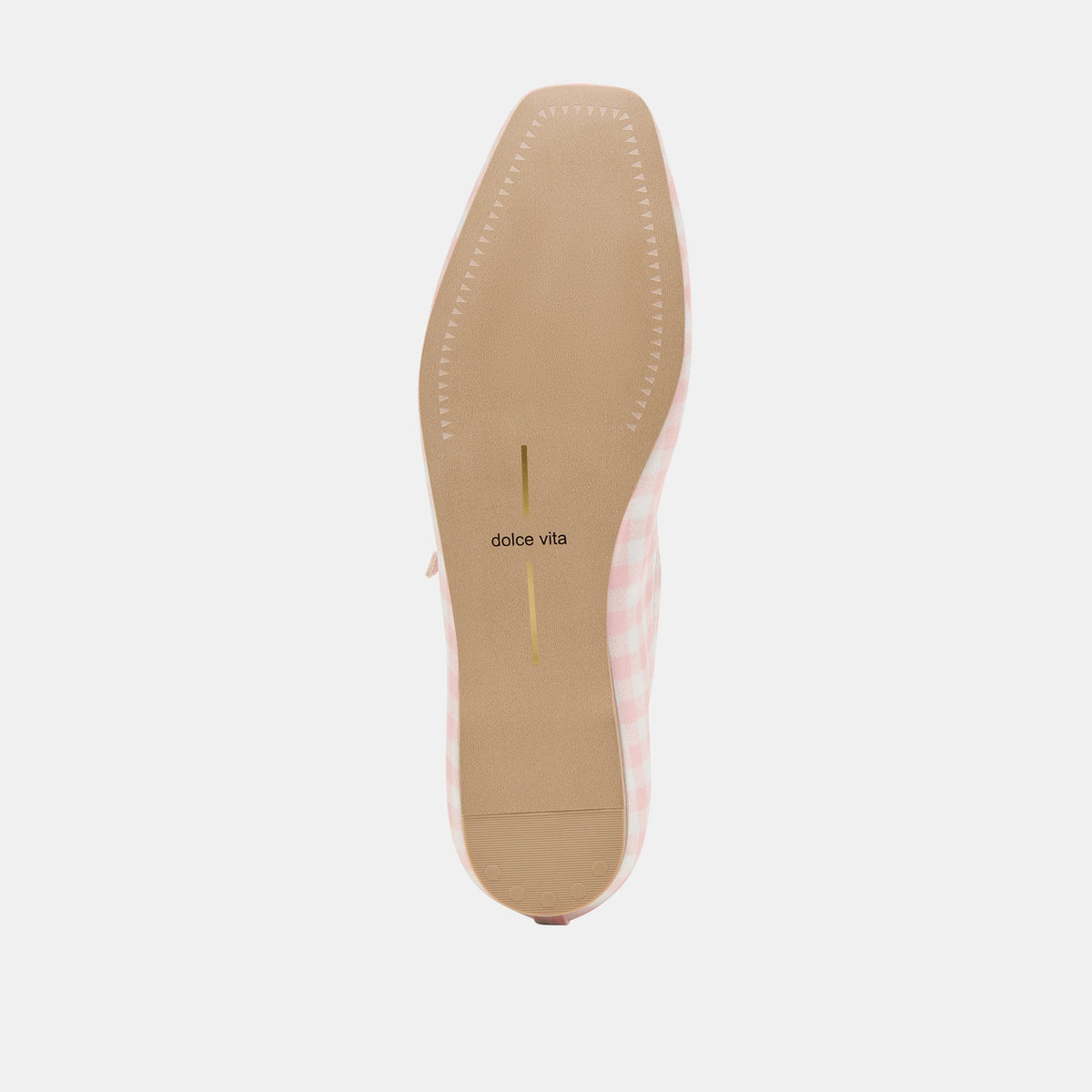 Reyes X Byrdie Golf Pink Plaid Gingham Ballet Flats - Dolce Vita