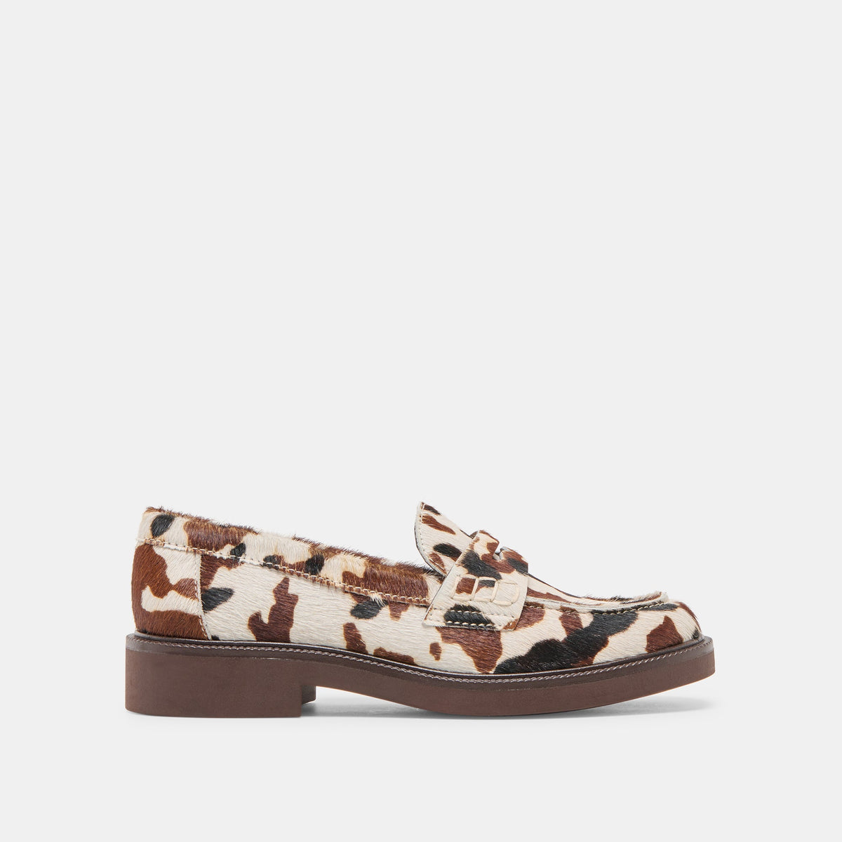Tiggy Cocoa Taurus Calf Hair Loafers - Dolce Vita