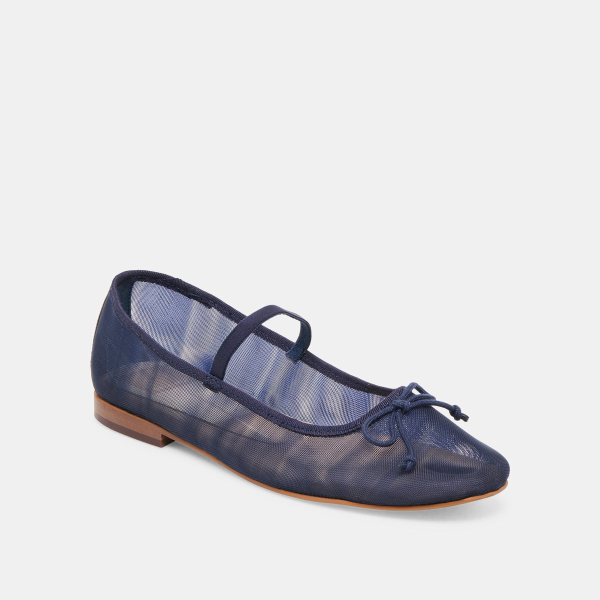 CADEL BALLET FLATS NAVY MESH - Dolce Vita