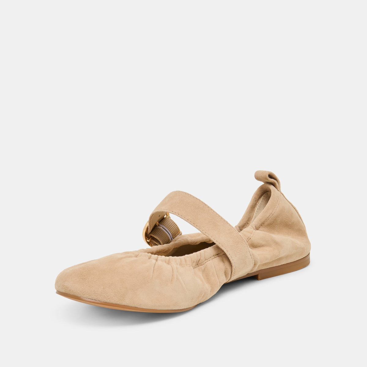 Caely Camel Suede Ballet Flats - Dolce Vita