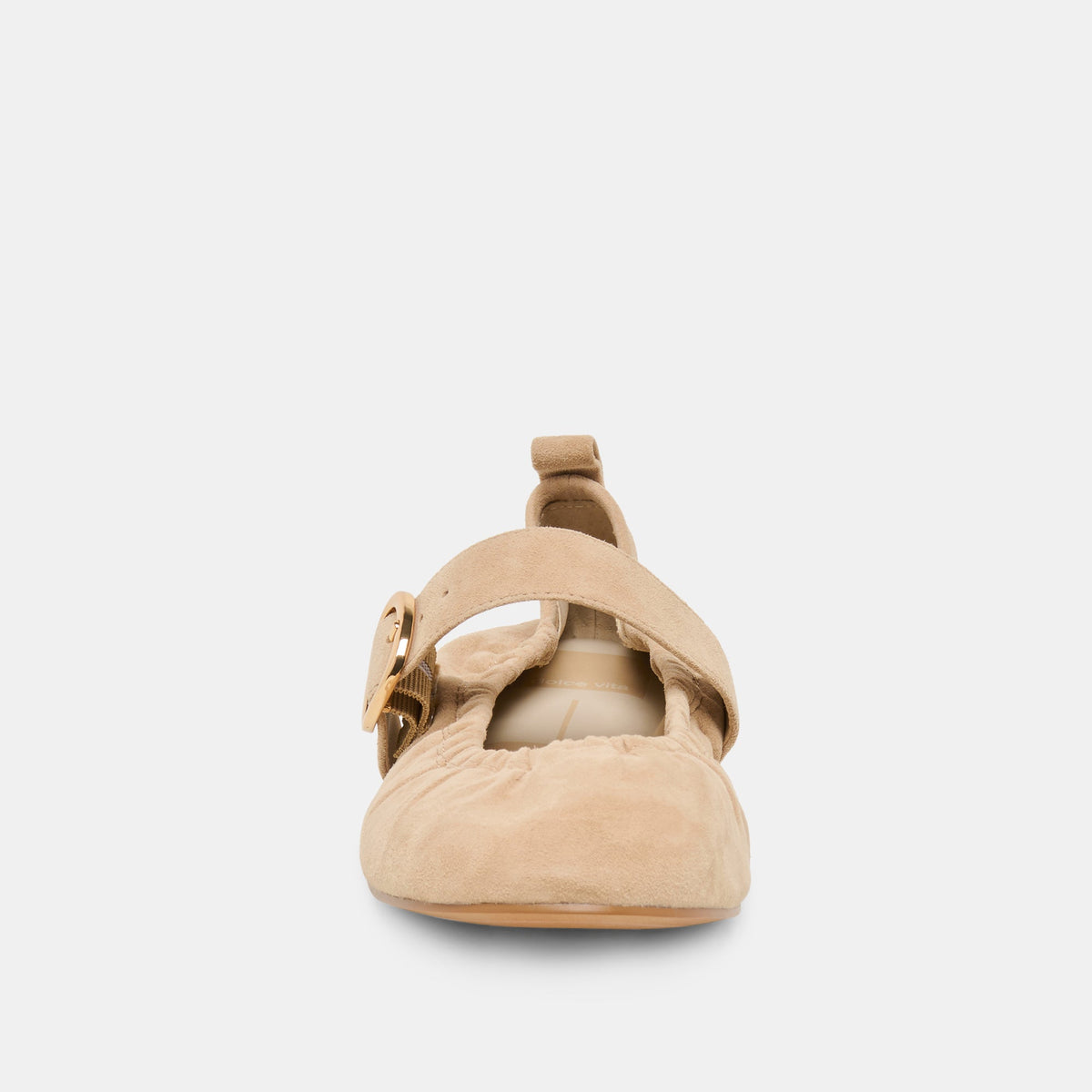 Caely Camel Suede Ballet Flats - Dolce Vita