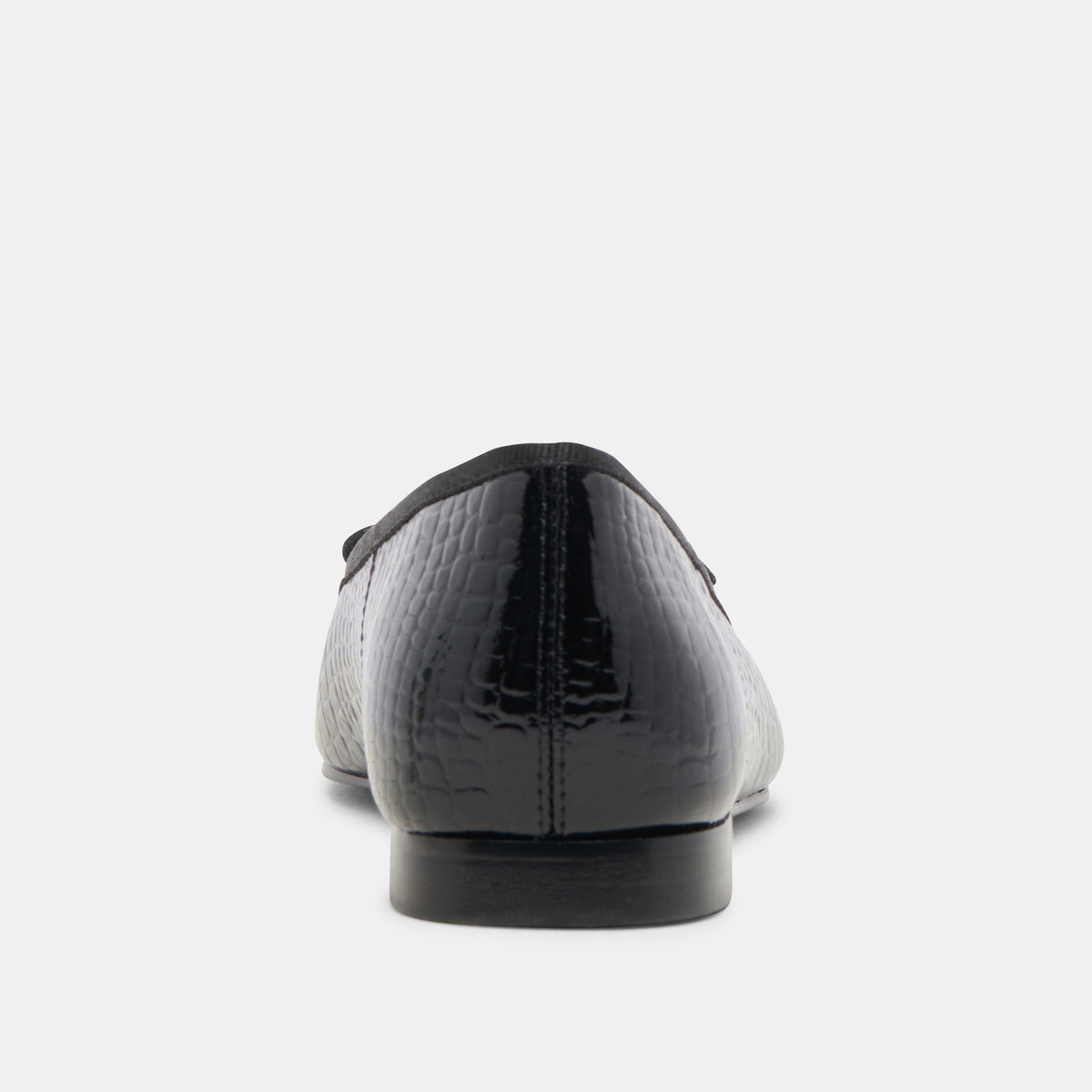 Anisa Ballet Flats NOIR EMBOSSED LEATHER - Dolce Vita