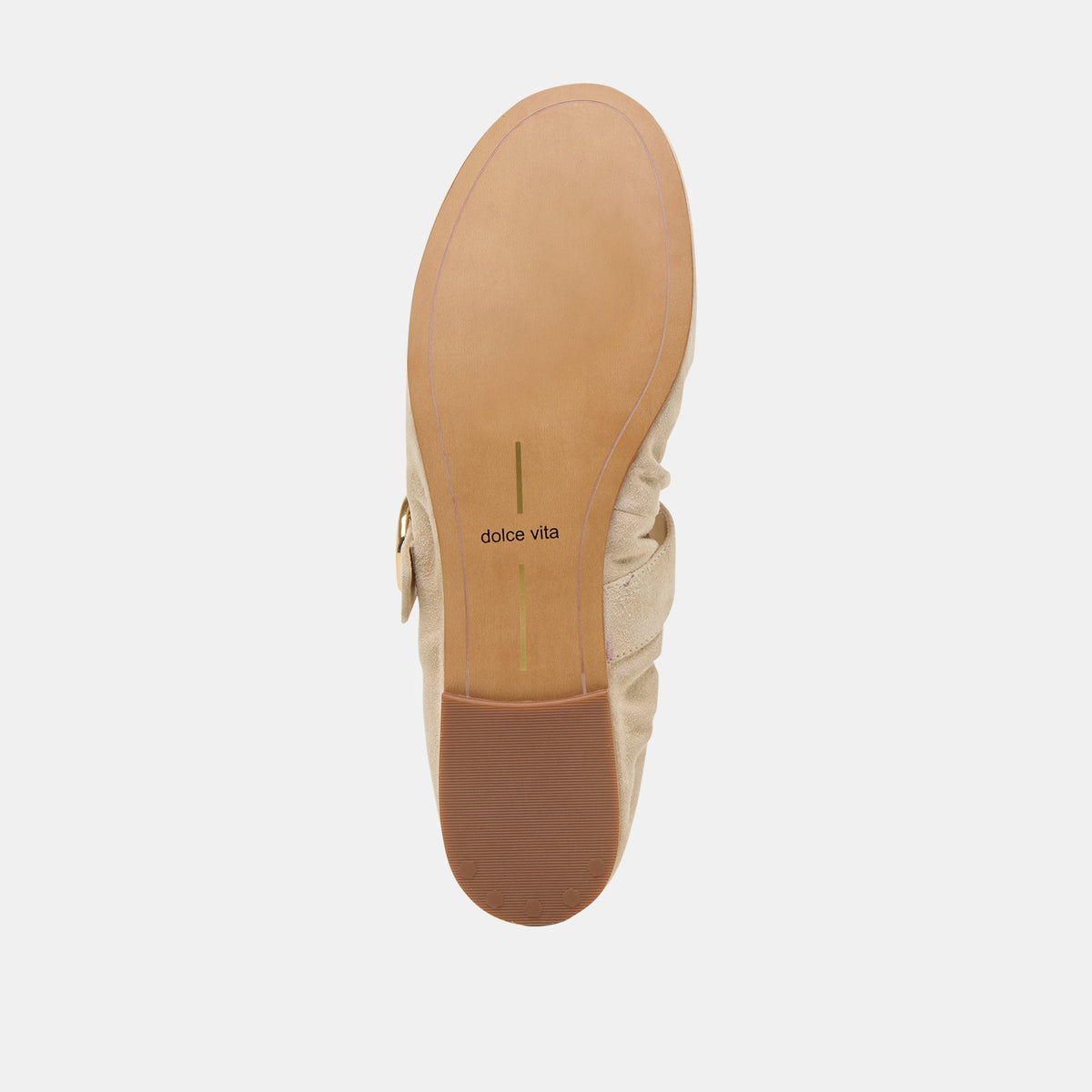 Caely Sesame Suede Ballet Flats - Dolce Vita