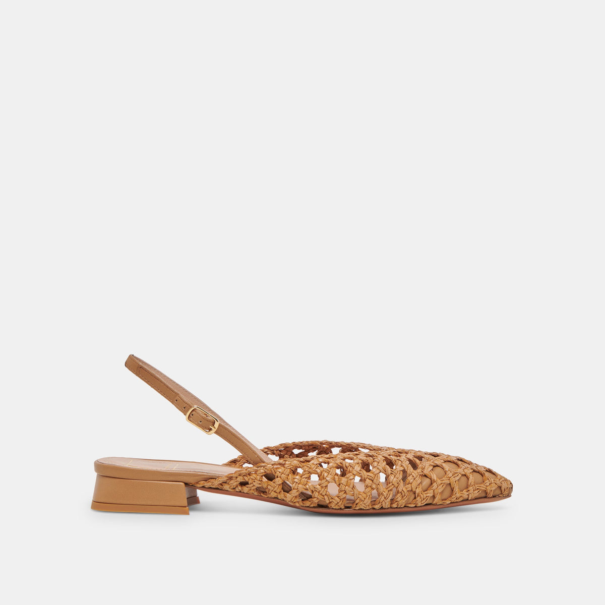 CYNDI FLATS NATURAL WOVEN - Dolce Vita