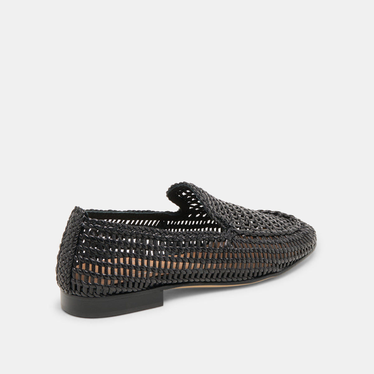 Armond Black Woven Leather Flats - Dolce Vita