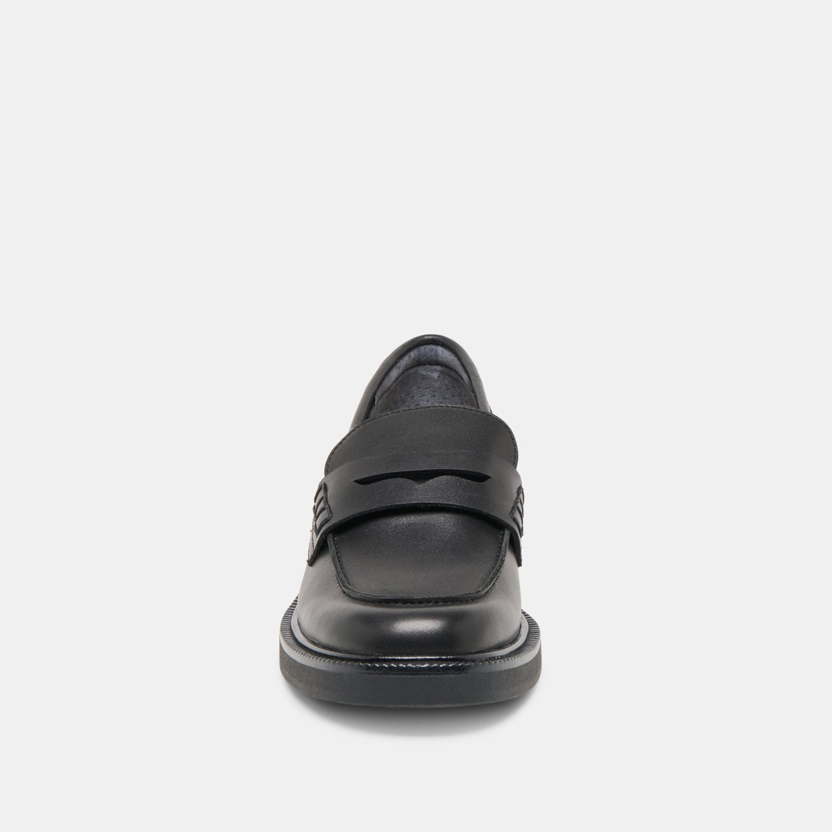 Tiggy Black Leather Loafers - Dolce Vita