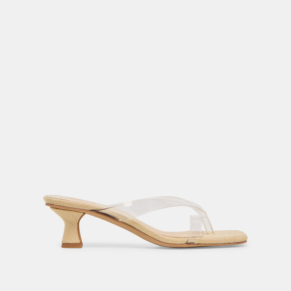 Brevel Vinyl Crystal Jelly Heels - Dolce Vita