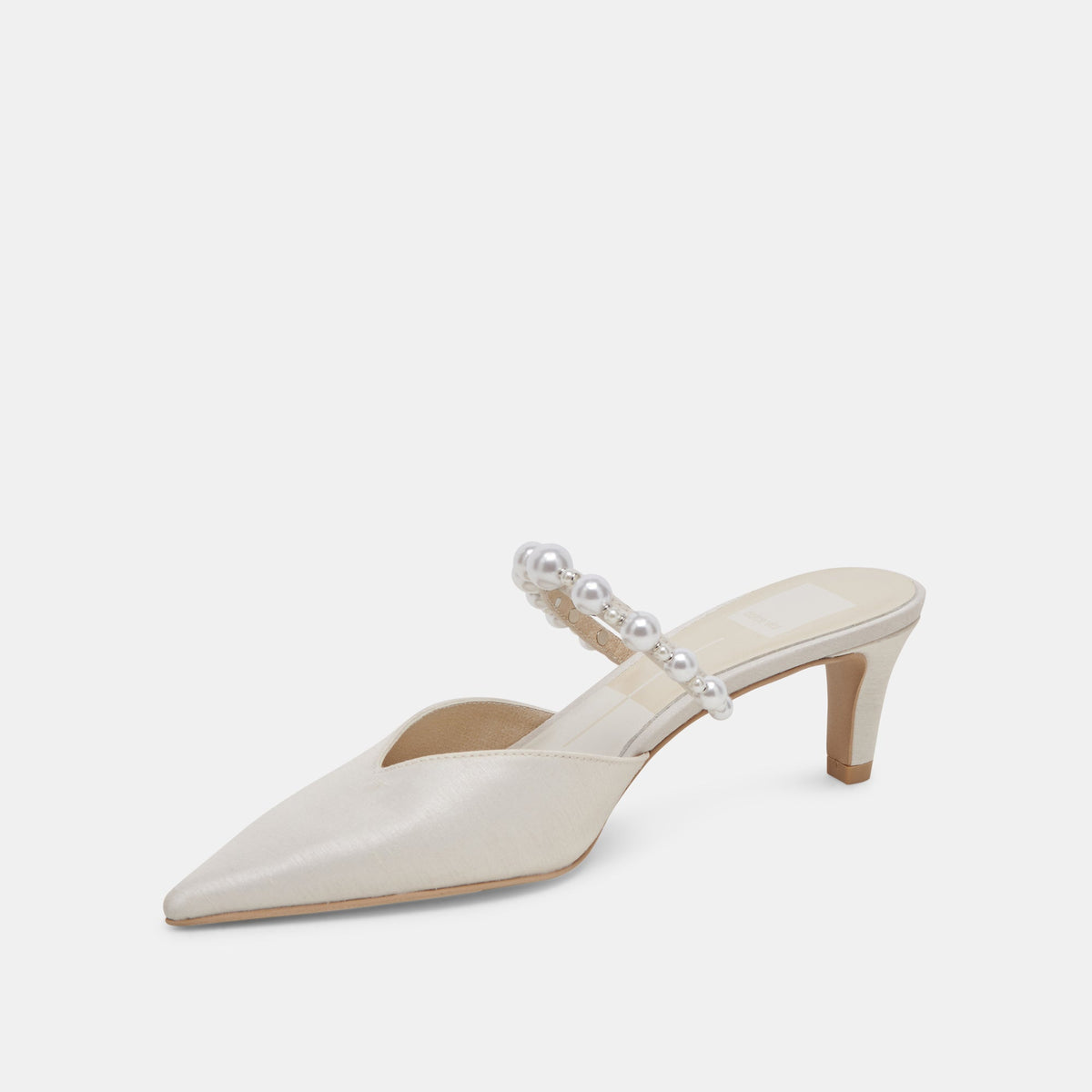 Kanika Pearl Mid Vanilla Pearl Heels - Dolce Vita