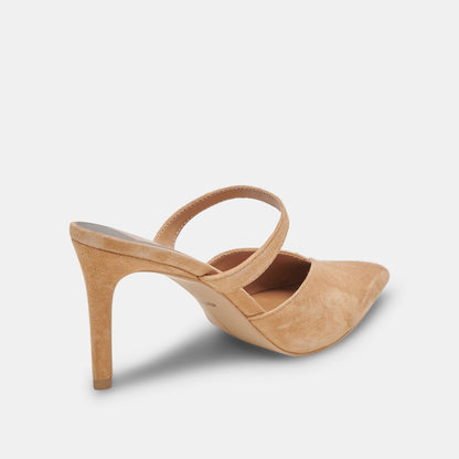 KANIKA HEELS TAN SUEDE - Dolce Vita