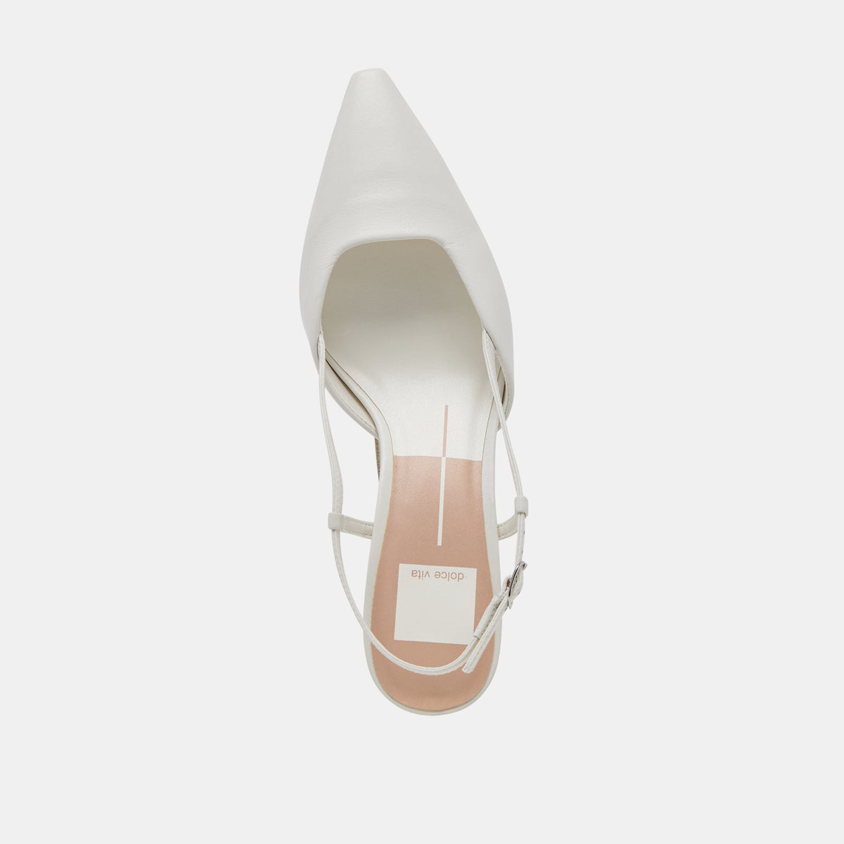 Odela White Leather Heels - Dolce Vita