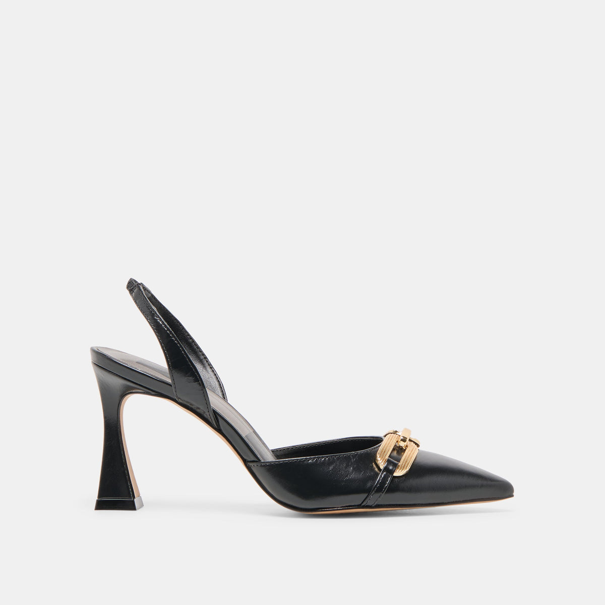Malik Midnight Crinkle Patent Heels - Dolce Vita