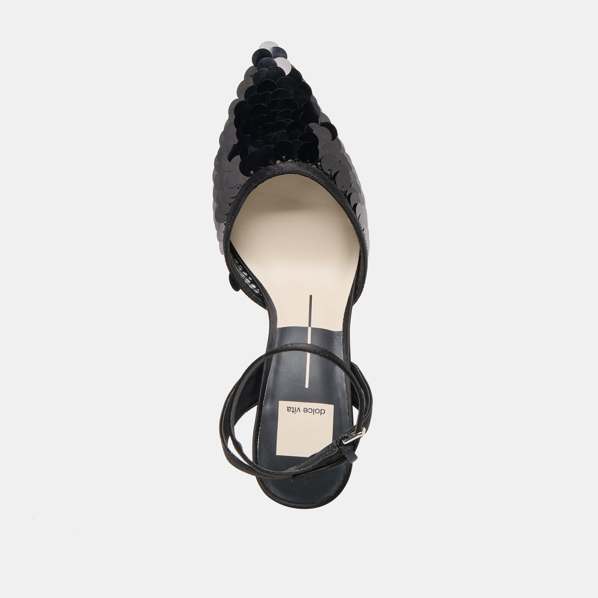 Elizza Confetti Onyx Woven Mesh Heels - Dolce Vita