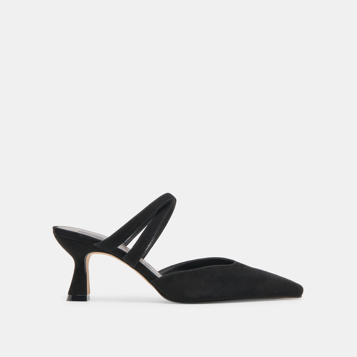 Linore Onyx Suede Heels - Dolce Vita