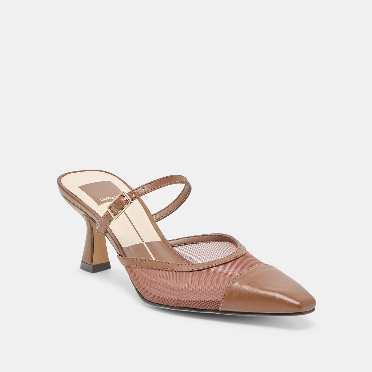Loyd Espresso Mesh Heels - Dolce Vita