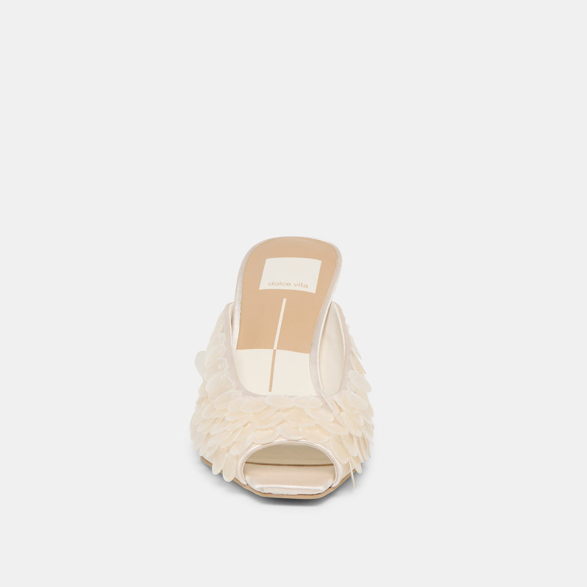 Samary Confetti Off White Satin Heels - Dolce Vita