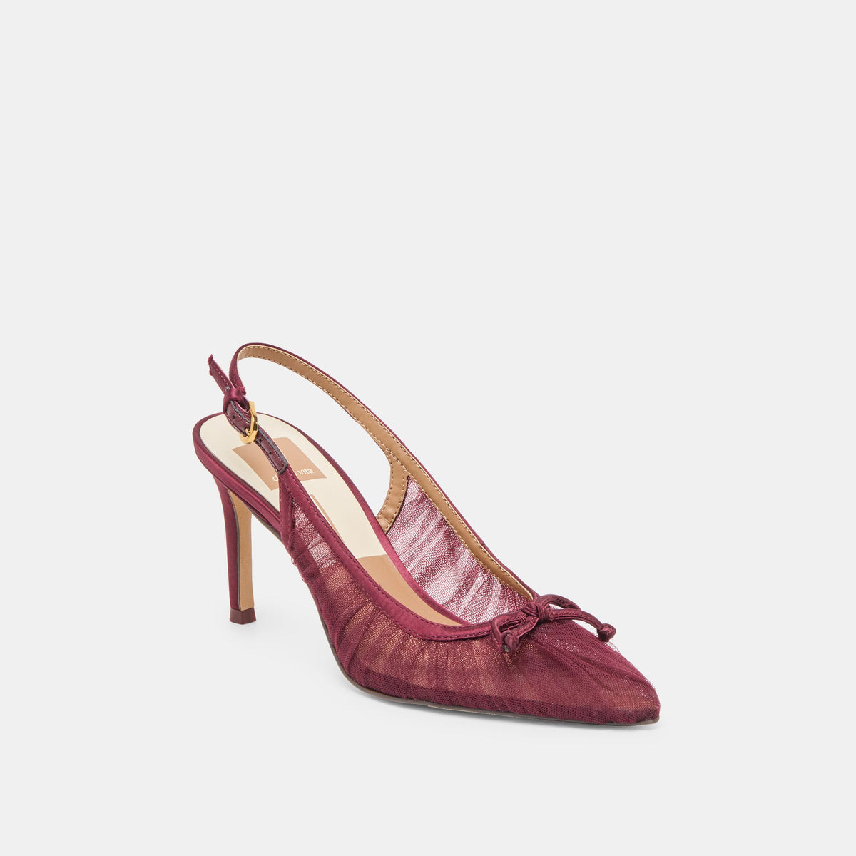 Yela Cranberry Tulle Heels - Dolce Vita