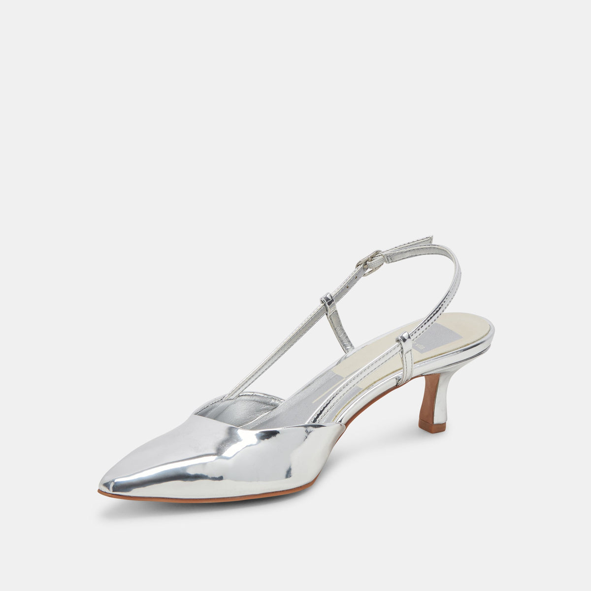 ODELA WIDE HEELS SILVER STELLA - Dolce Vita